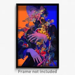 Art Poster - Flamboyant Claim (Psychedelic Trippy Weird 11x17 Print)