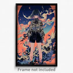 Anime Art Poster - Woman Feeling Politeness Wearing Second Hand Shorts (Print)