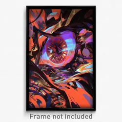 Art Poster - Zany Scriptorium (Psychedelic Trippy Weird 11x17 Print)