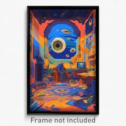 Art Poster - Dazzling Storage Room (Psychedelic Trippy Weird 11x17 Print)