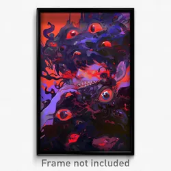 Art Poster - Grimy Depths (Psychedelic Trippy Weird 11x17 Print)