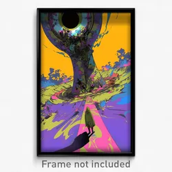 Art Poster - Droopy March (Psychedelic Trippy Weird 11x17 Print)