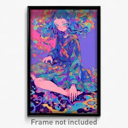 Anime Art Poster - Woman Feeling Fondness, Well Groomed Sailor Dress (Print)