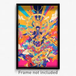 Art Poster - Noteworthy Crown (Psychedelic Trippy Weird 11x17 Print)