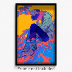 Art Poster - Boy Feeling Vengeful Wearing Zealous Kneehighs (Print)