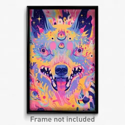 Art Poster - Impressive Kennel (Psychedelic Trippy Weird 11x17 Print)