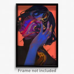 Art Poster - Bold Darkness (Psychedelic Trippy Weird 11x17 Print)