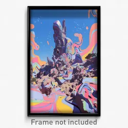 Art Poster - Lost Amsterdam (Psychedelic Trippy Weird 11x17 Print)
