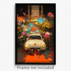 Art Poster - Stunning Car (Psychedelic Trippy Weird 11x17 Print)