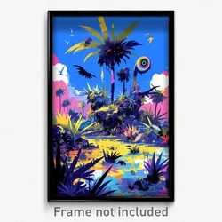 Art Poster - Thorny Marsh (Psychedelic Trippy Weird 11x17 Print)