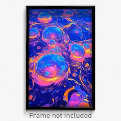 Art Poster - Bubbly Abyss (Psychedelic Trippy Weird 11x17 Print)