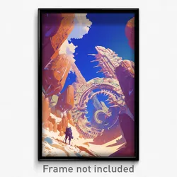 Art Poster - A Colony On Mars Struggling To Survive In The Harsh Martian