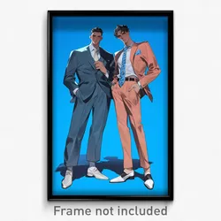Art Poster - Men Feeling Empathy Wearing Mighty Clothes Lift