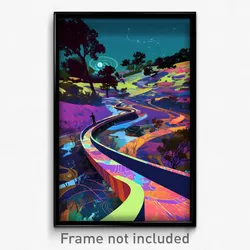 Art Poster - Treasured Ramp (Psychedelic Trippy Weird 11x17 Print)