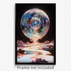 Art Poster - Spherical Beacon (Psychedelic Trippy Weird 11x17 Print)