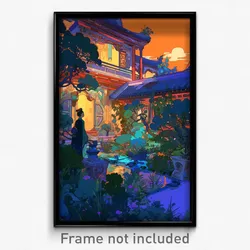 Art Poster - International Homestead (Psychedelic Trippy Weird 11x17 Print)