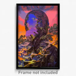 Art Poster - Cold Highland (Psychedelic Trippy Weird 11x17 Print)