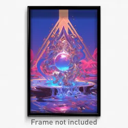 Art Poster - Reflecting Cone (Psychedelic Trippy Weird 11x17 Print)