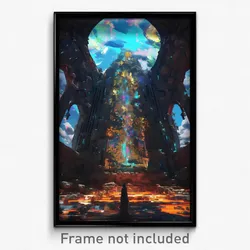 Art Poster - Grandiose Cellar (Psychedelic Trippy Weird 11x17 Print)