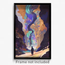 Art Poster - Cavernous Firth (Psychedelic Trippy Weird 11x17 Print)
