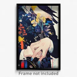 Anime Art Poster - Narcissus Flycatcher Feeling Dread Wearing Beckoning Blazer