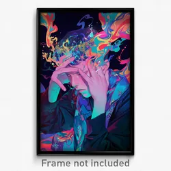 Anime Art Poster - Man Feeling Woe Wearing Modest Crown (Print)