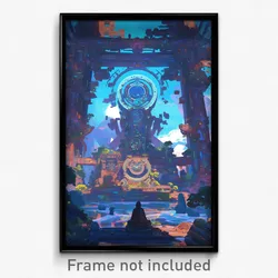 Art Poster - Esteemed Antechamber (Psychedelic Trippy Weird 11x17 Print)