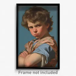 Art Poster - Boy Feeling Mad Wearing Stupendous Tunic (Print)