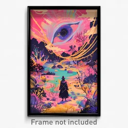 Art Poster - Webbed Oasis (Psychedelic Trippy Weird 11x17 Print)