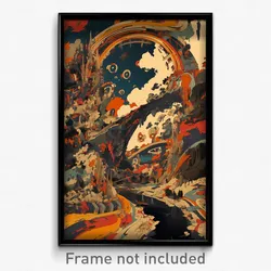Art Poster - Impressive Quay (Psychedelic Trippy Weird 11x17 Print)