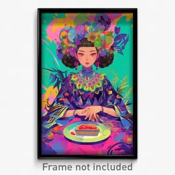 Art Poster - Fruity Bakery (Psychedelic Trippy Weird 11x17 Print)