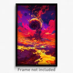 Art Poster - Colossal Hurricane (Psychedelic Trippy Weird 11x17 Print)