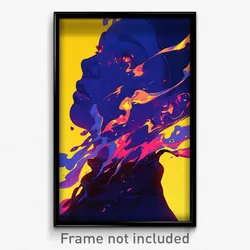 Art Poster - Mellow Fire (Psychedelic Trippy Weird 11x17 Print)