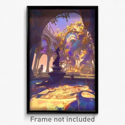 Art Poster - Monumental Meeting Place (Psychedelic Trippy Weird 11x17 Print)