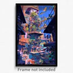 Art Poster - Cluttered Balistraria (Psychedelic Trippy Weird 11x17 Print)