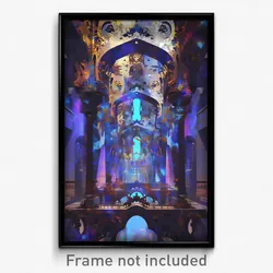 Art Poster - Steel Aquaduct (Psychedelic Trippy Weird 11x17 Print)