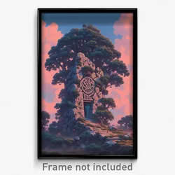 Art Poster - Plastic Dolmen (Psychedelic Trippy Weird 11x17 Print)