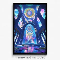 Art Poster - Gregarious Cathedral (Psychedelic Trippy Weird 11x17 Print)