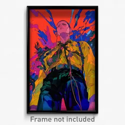 Anime Art Poster - Man Feeling Vigilance Wearing Acceptable String (Print)