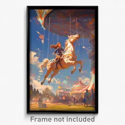 Art Poster - Measly Fairground (Psychedelic Trippy Weird 11x17 Print)