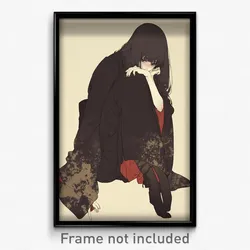 Anime Art Poster - Woman Feeling Miserable, Flippant Borrowed Garments (Print)