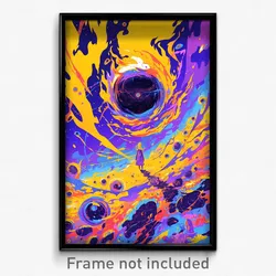 Art Poster - Puzzling Downs (Psychedelic Trippy Weird 11x17 Print)