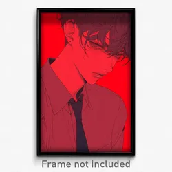 Art Poster - Boy Feeling Jealousy Wearing Tripping Red Ascot