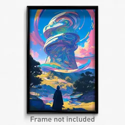 Art Poster - Brilliant Manse (Psychedelic Trippy Weird 11x17 Print)