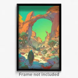 Art Poster - Nifty Gulch (Psychedelic Trippy Weird 11x17 Print)