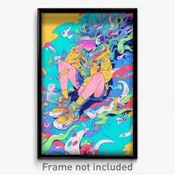 Art Poster - Tidy Sewer (Psychedelic Trippy Weird 11x17 Print)