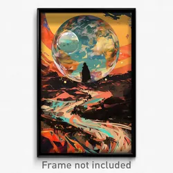 Art Poster - Spherical Vinyl (Psychedelic Trippy Weird 11x17 Print)