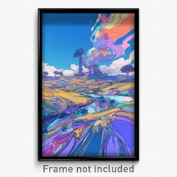 Art Poster - Big Mill (Psychedelic Trippy Weird 11x17 Print)