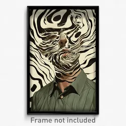 Art Poster - Man Feeling Dismay Wearing Well Off Brooch (Print)
