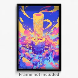 Art Poster - Brisk Cistern (Psychedelic Trippy Weird 11x17 Print)